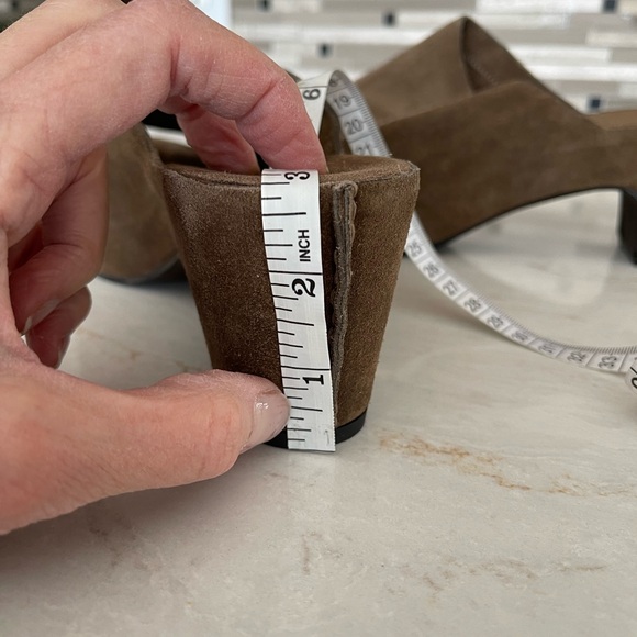 ROBERTO DEL CARLO Brown Suede Women's Heeled Mules, IT40/US9 - Picture 11 of 13